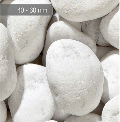 GALET 40/60 BIANCO CARRARA